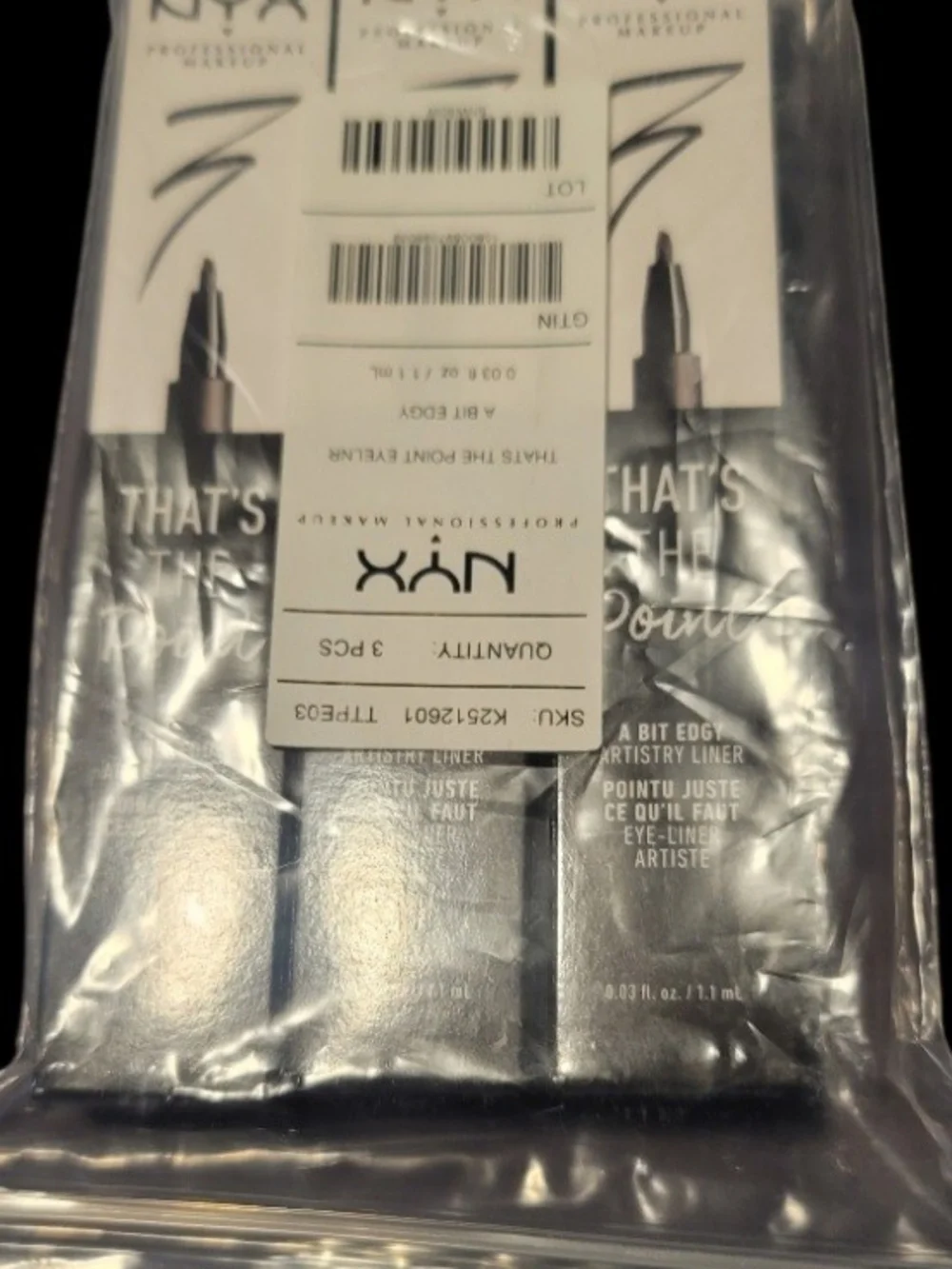 NYX That’s The Point Artistry Liner - Black (3 Pack)